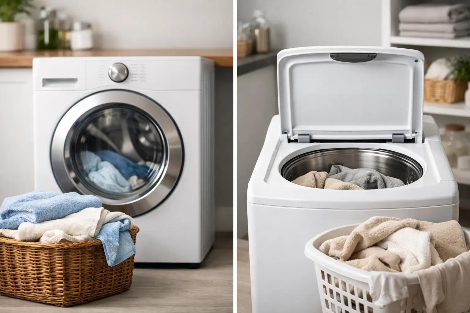 Front Load Versus Top Load Washer: Which Wins?