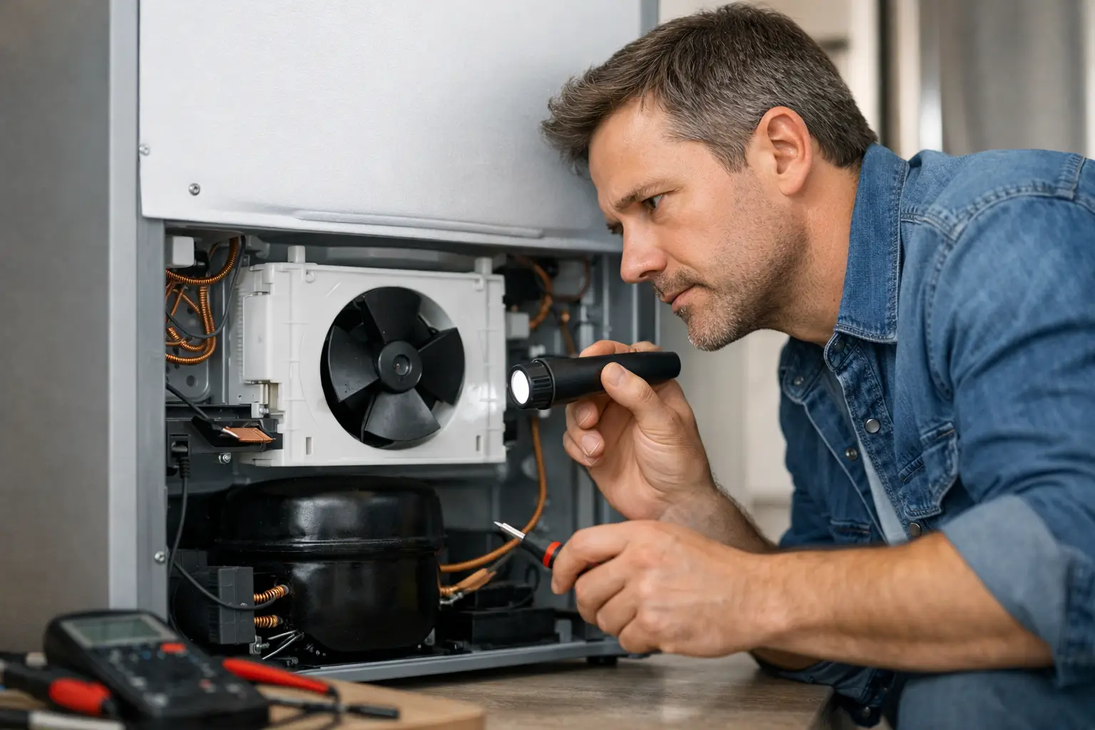 How to Diagnose a Noisy Refrigerator Fan at Home