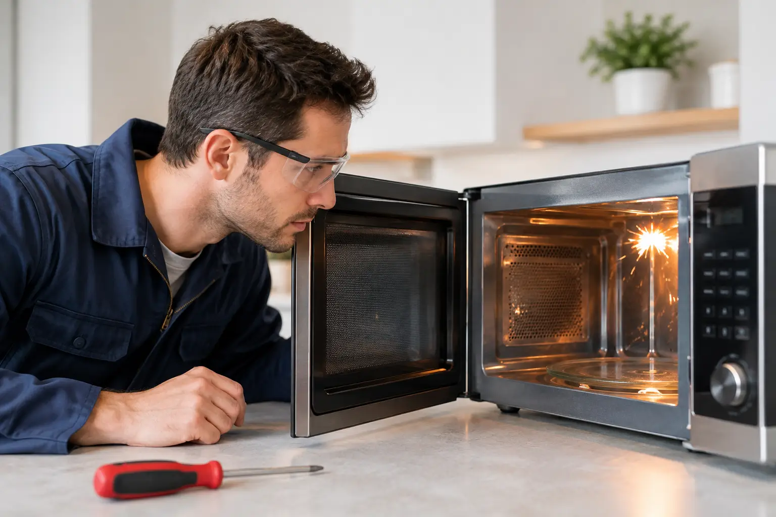 Is Microwave Sparking Inside Repair Safe at Home?