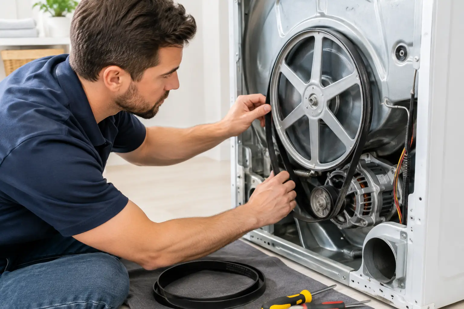 How to Replace a Dryer Belt Without Guesswork